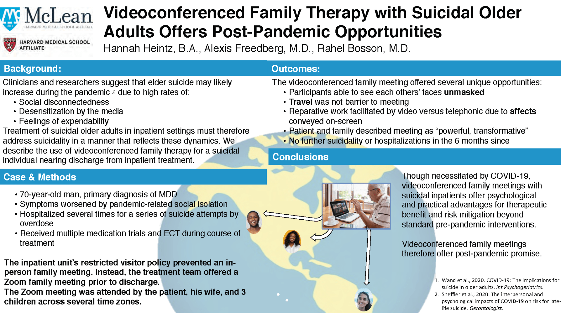 Videoconferencing for Family Therapy with Suicidal Older Adults Offers Post-Pandemic Opportunities